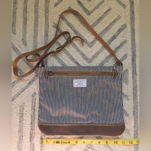 NWOT Artifact Bag Co Crossbody - Leather, Denim, Brass